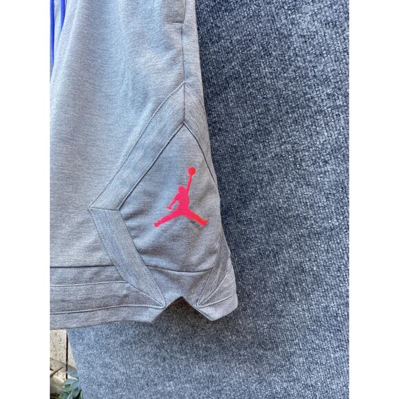 Nike Jordan Sweat Shorts Mens Large Heather Gray Jumpman Drawstring Athletic - Picture 2 of 9